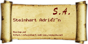 Steinhart Adrián névjegykártya